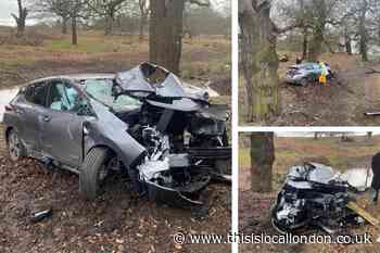 Cyclist taken to hospital after car crash in Richmond Park