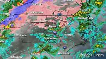 NC weather: Ice seen accumulating on raised surfaces as far south as Wake County
