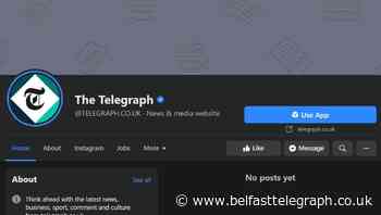 Facebook pages of Sky News and Telegraph briefly go dark amid Australia news ban