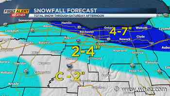 Yellow Alert Friday for freezing drizzle and lake effect snow
