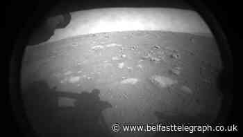 Perseverance rover sends back first pictures from Mars