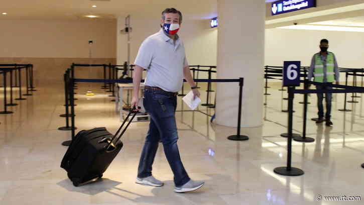 Senator Ted Cruz ripped for change of flight (& story) after he’s caught heading to Cancun amid massive snowstorm in home state