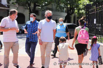 Vuelta a clases: Felipe Miguel recorrió los senderos escolares - buenosaires.gob.ar