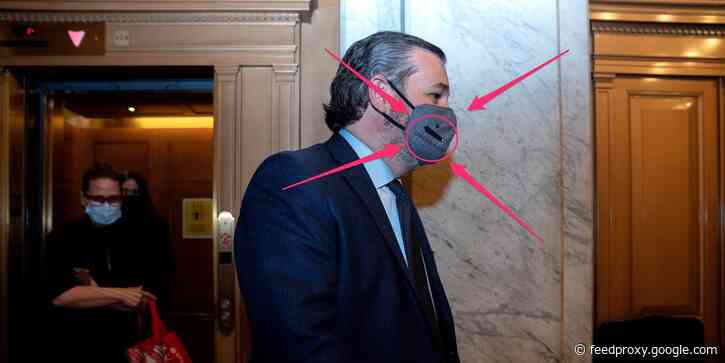 Ted Cruz wore a mask referring to Texas' 1835 battle against Mexico as he fled to Cancun