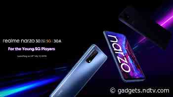 Realme Narzo 30 Pro 5G, Realme Narzo 30A Specifications Leak Ahead of Launch