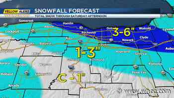 Yellow Alert for Lake Effect snow later Friday through Saturday morning
