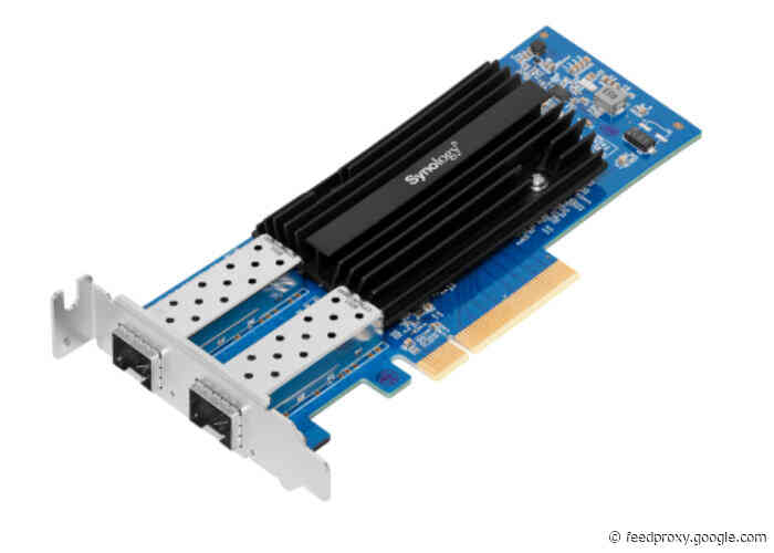Synology M.2 NVMe SSDs and 10/25GbE high capacity network card unveiled