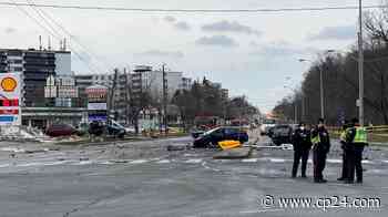 Toronto police lay charges after woman killed in multi-vehicle collision in Downsview - CP24 Toronto's Breaking News
