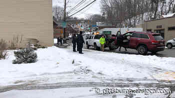 Woman Taken To Hospital After Crashing Into Building
