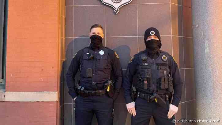 Woman Stranded On Icy Street Gets Personal Escort Home From Pittsburgh Police Officers
