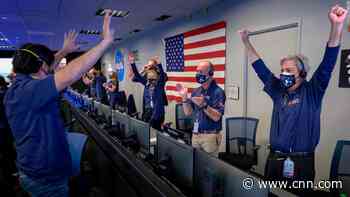The joy of celebrating a rover landing on Mars