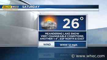 First Alert Weather: Lake snow into Saturday