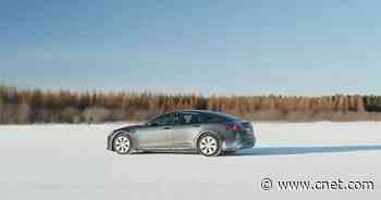 Tesla Model S Plaid kicks up snow in quick teaser video     - Roadshow