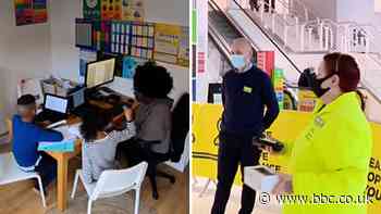 Covid: How work life changed for a home-schooler and a supermarket manager