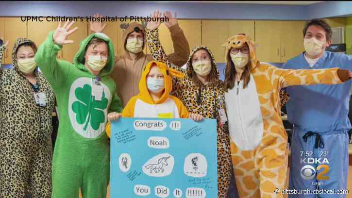 UPMC Children’s Hospital Staff Celebrates In Style After 11-Year-Old Boy Finishes Cancer Treatment