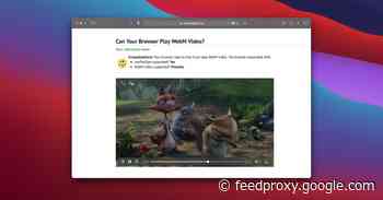 Apple adds WebM video playback support to Safari with macOS Big Sur 11.3