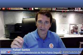 Elecciones 2021: Rafael Santos plantea “digitalizar el Estado” para que los ciudadanos fiscalicen - El Peruano