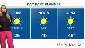 Houston weather timeline: We're nearly done with the freezing cold weather - KHOU.com