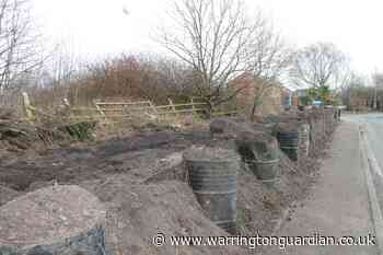 Satnam installs 'eyesore' mound of dirt on Birch Avenue - Warrington Guardian