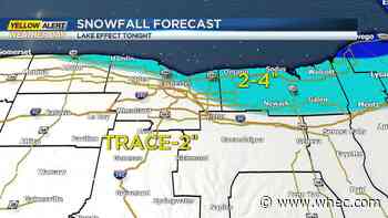 Yellow Alert issued for lake effect snow on Saturday