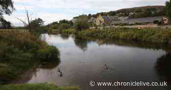 Low lying paths and car park in Northumberland town closed due to flooding risk