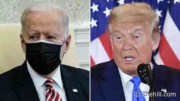 Biden seeks to escape Trump's ghost