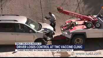 Vehicle crashes in Tucson Medical Center vaccine line - KOLD