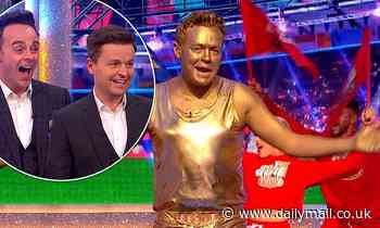 Saturday Night Takeaway fans VERY distracted as Stephen Mulhern slips into ultra tight gold shorts