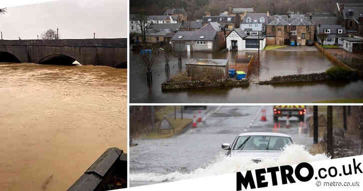 Homes evacuated and roads flooded as UK pummelled by heavy rain