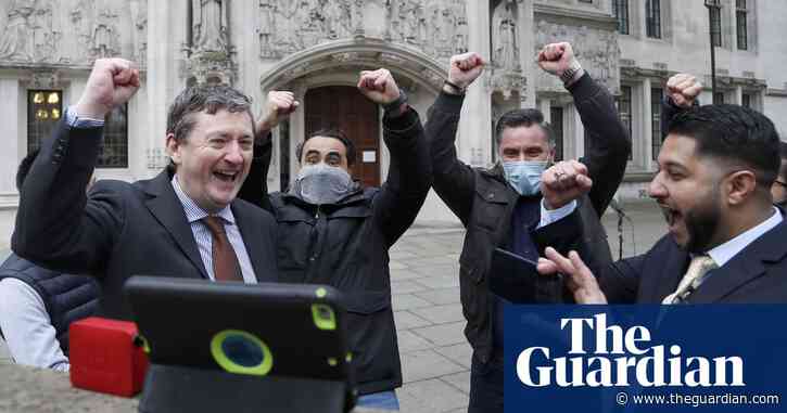 Uber drivers entitled to workers' rights, UK supreme court rules