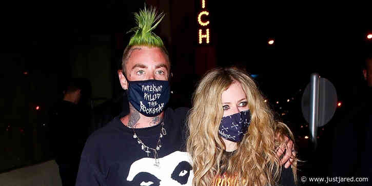 Avril Lavigne & Boyfriend Mod Sun Keep Close on Dinner Date in WeHo