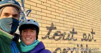 Someone in Toronto just did a bike tour of all the Tout Est Possible graffiti around the city - blogTO