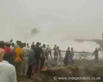 Six dead after military plane crashes close to runway in Nigeria