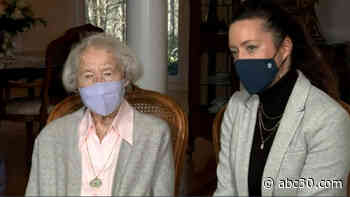 111-year-old woman gets COVID vaccine, says wine, beer, eating 'what I like' her secret to longevity