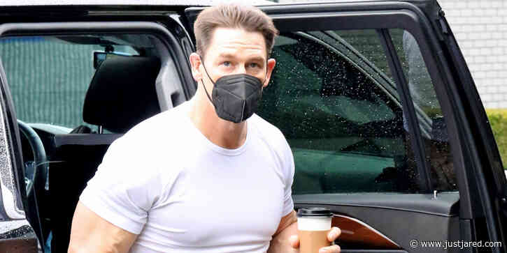John Cena Shows Off His Muscles While Heading to the Gym in Canada