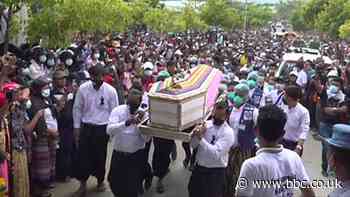 Myanmar coup: Thousands attend funeral after deadly shooting
