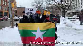 Rochester’s Burmese residents protest Myanmar military coup