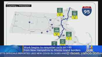 Exit Renumbering Begins On I-95 From New Hampshire to Rhode Island Border - Yahoo News