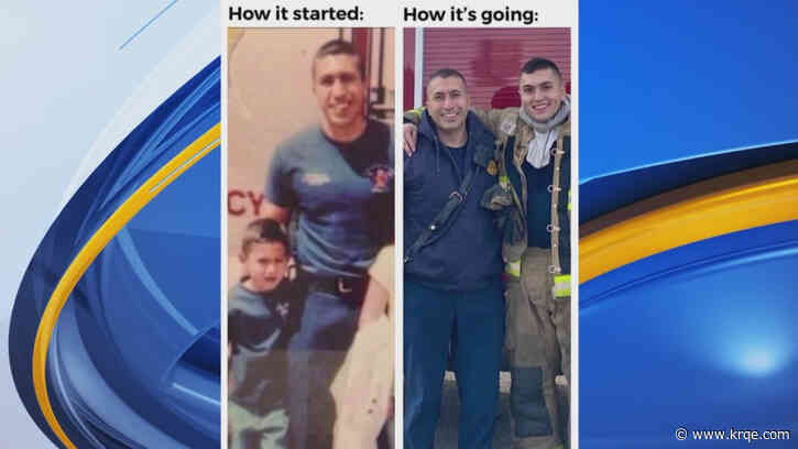 Son follows father's footsteps becoming AFR firefighter