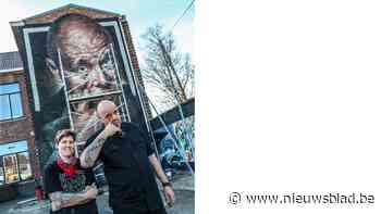 Graffitikunstenares Djoels maakt muurschildering van acteur Manou Kersting