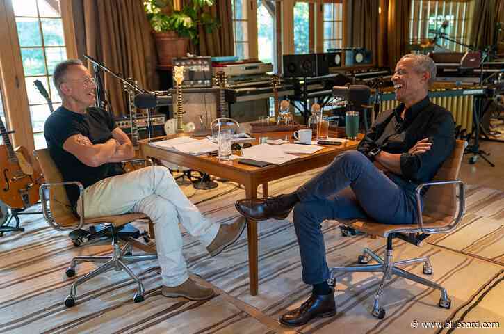 Barack Obama and Bruce Springsteen Swap Stories on New Spotify Podcast: Hear an Exclusive Clip