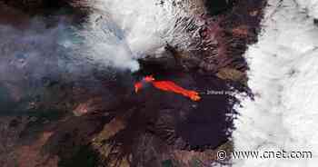 Mount Etna's wild eruption captured in hot satellite views of flowing lava     - CNET