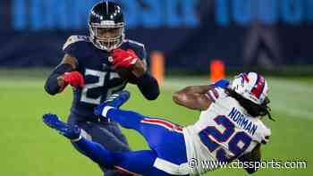 Titans' Derrick Henry talks stiff-arming Josh Norman, says it's 'scary' how good A.J. Brown is going to be