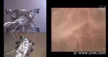 See Perseverance rover's descent to the Mars surface video     - CNET