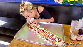 Competitive Eater Raina Huang Takes on Massive 7lbs Burrito