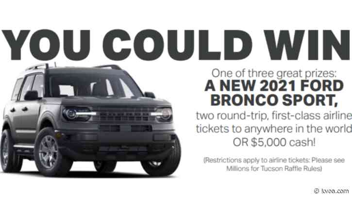 Win a 2021 Ford Bronco Sport in Jim Click’s 2021 ‘Millions for Tucson’ raffle