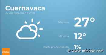 Previsión meteorológica: El tiempo hoy en Cuernavaca, 22 de febrero - infobae