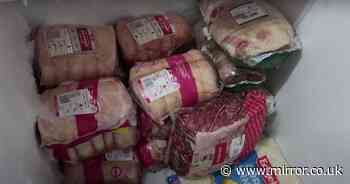 Mum-of-16 shows off epic food shop with 14 pork roasts and 24 litres of ice cream - Mirror Online