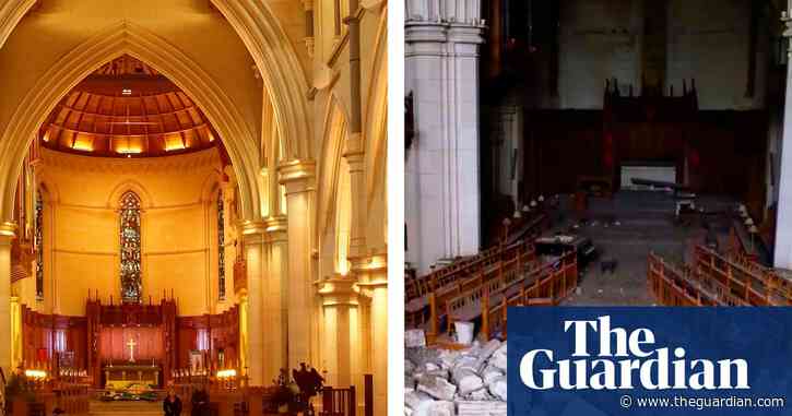Drone footage shows years of damage to earthquake-struck Christchurch cathedral – video