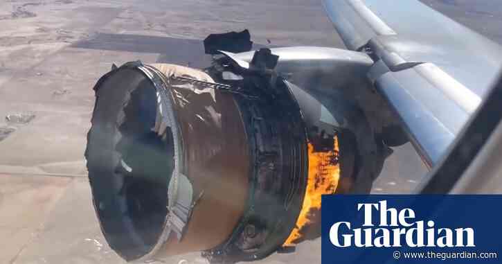 Airplane debris narrowly misses Broomfield home after midair engine fire – video